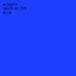 #1D3EFF - Blue Color Image