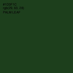 #1D3F1C - Palm Leaf Color Image