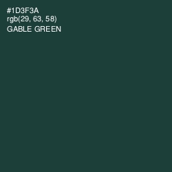 #1D3F3A - Gable Green Color Image