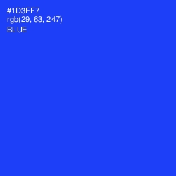 #1D3FF7 - Blue Color Image