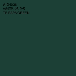 #1D4036 - Te Papa Green Color Image