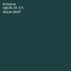 #1D4043 - Aqua Deep Color Image