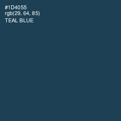 #1D4055 - Teal Blue Color Image