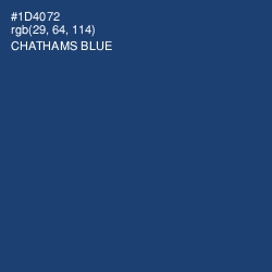 #1D4072 - Chathams Blue Color Image