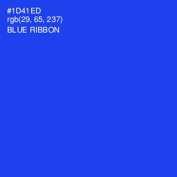 #1D41ED - Blue Ribbon Color Image