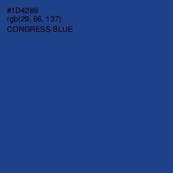 #1D4289 - Congress Blue Color Image