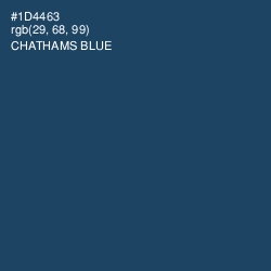 #1D4463 - Chathams Blue Color Image