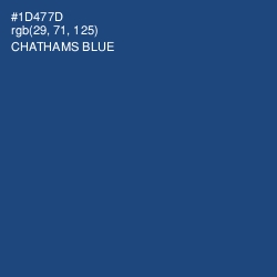 #1D477D - Chathams Blue Color Image
