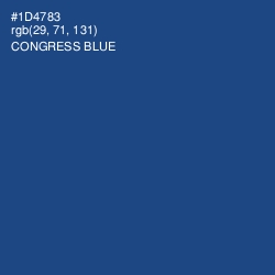 #1D4783 - Congress Blue Color Image