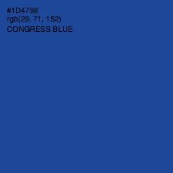 #1D4798 - Congress Blue Color Image