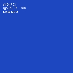 #1D47C1 - Mariner Color Image