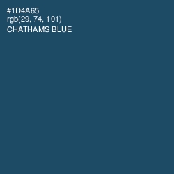 #1D4A65 - Chathams Blue Color Image