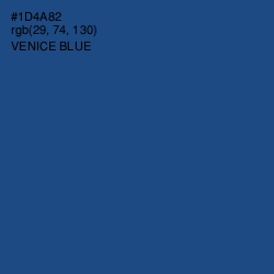 #1D4A82 - Venice Blue Color Image