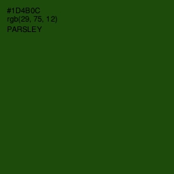 #1D4B0C - Parsley Color Image