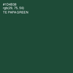 #1D4B38 - Te Papa Green Color Image