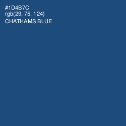 #1D4B7C - Chathams Blue Color Image
