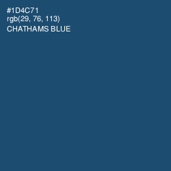 #1D4C71 - Chathams Blue Color Image