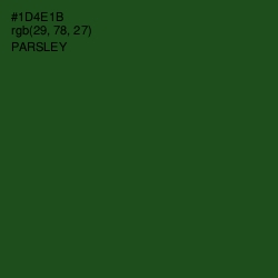 #1D4E1B - Parsley Color Image