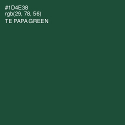 #1D4E38 - Te Papa Green Color Image