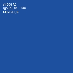 #1D51A0 - Fun Blue Color Image