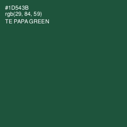 #1D543B - Te Papa Green Color Image