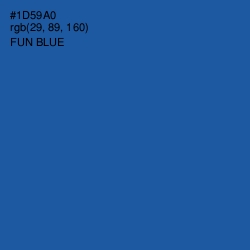 #1D59A0 - Fun Blue Color Image