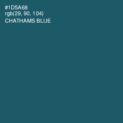 #1D5A68 - Chathams Blue Color Image