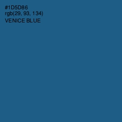 #1D5D86 - Venice Blue Color Image