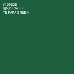 #1D5E3E - Te Papa Green Color Image