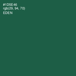 #1D5E46 - Eden Color Image