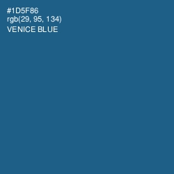 #1D5F86 - Venice Blue Color Image