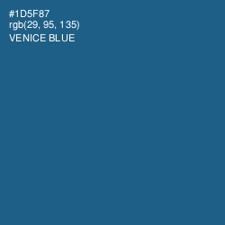 #1D5F87 - Venice Blue Color Image