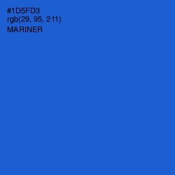#1D5FD3 - Mariner Color Image