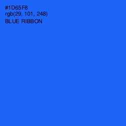 #1D65F8 - Blue Ribbon Color Image