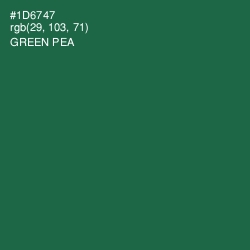 #1D6747 - Green Pea Color Image