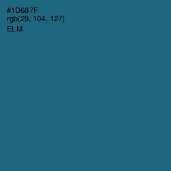 #1D687F - Elm Color Image