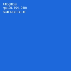 #1D68DB - Science Blue Color Image