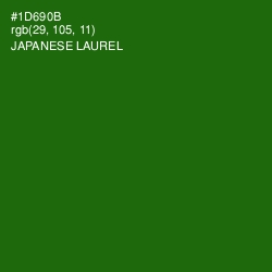 #1D690B - Japanese Laurel Color Image