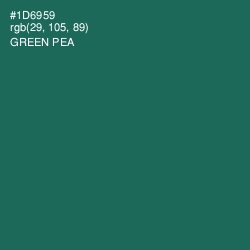 #1D6959 - Green Pea Color Image