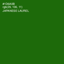 #1D6A0B - Japanese Laurel Color Image