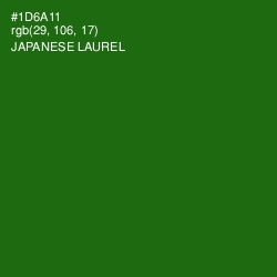 #1D6A11 - Japanese Laurel Color Image
