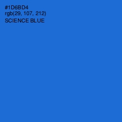 #1D6BD4 - Science Blue Color Image
