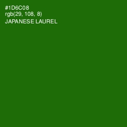 #1D6C08 - Japanese Laurel Color Image