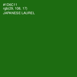 #1D6C11 - Japanese Laurel Color Image