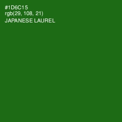 #1D6C15 - Japanese Laurel Color Image