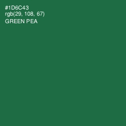 #1D6C43 - Green Pea Color Image