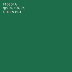 #1D6D4A - Green Pea Color Image