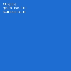 #1D6DD3 - Science Blue Color Image