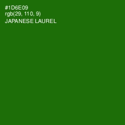 #1D6E09 - Japanese Laurel Color Image