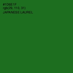 #1D6E1F - Japanese Laurel Color Image